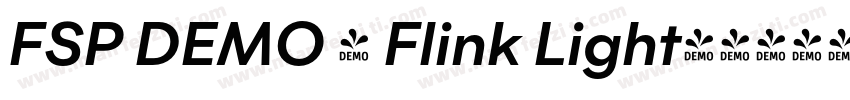 FSP DEMO - Flink Light字体转换